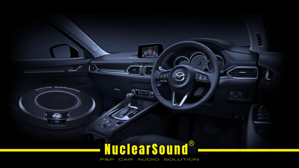 K13 spare tire sub-woofer installation